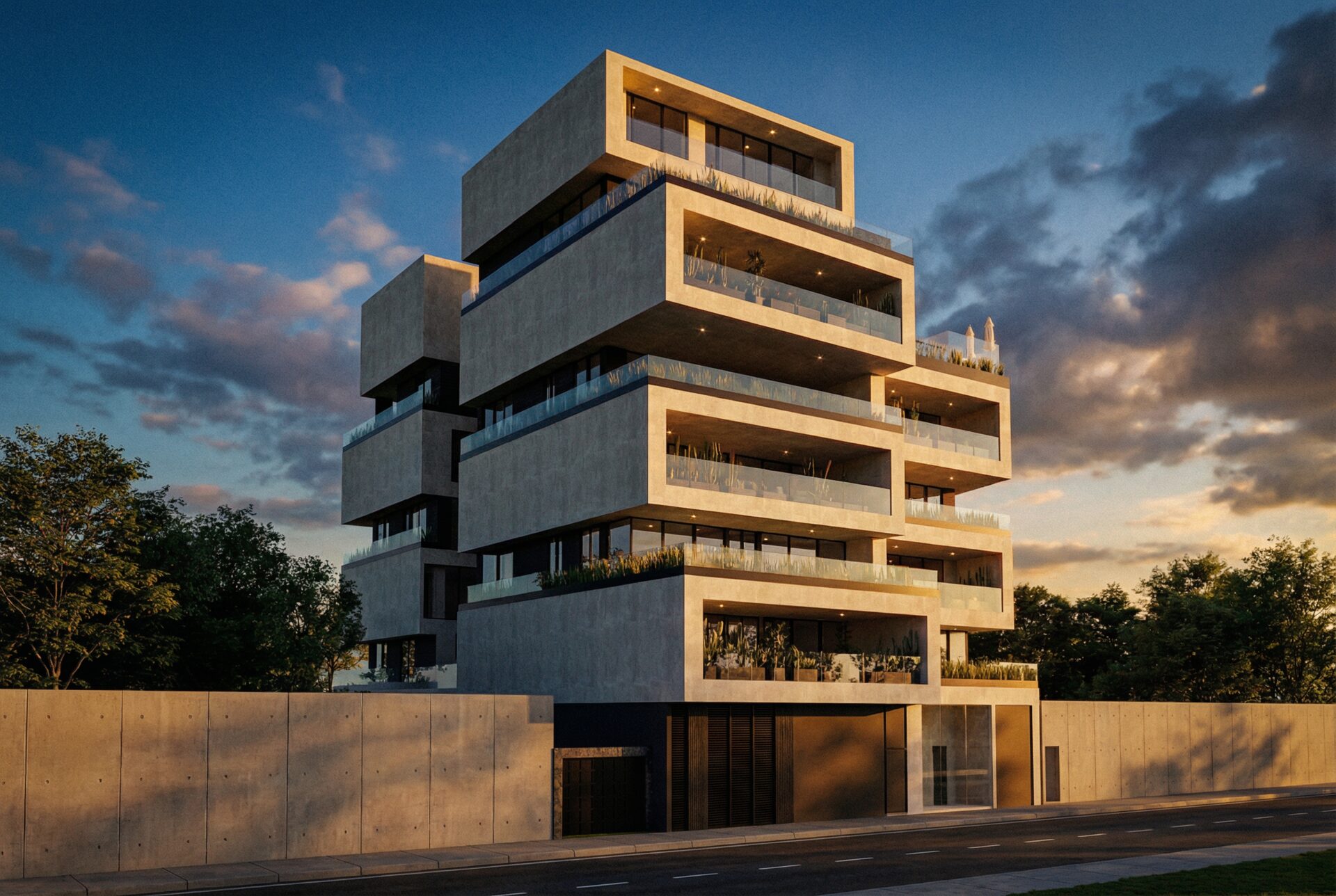 Render fachada Vivario Madero